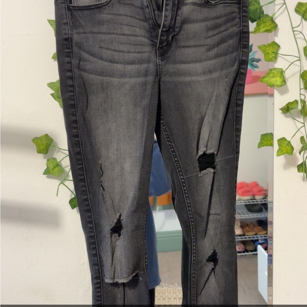 Hollister Black Distressed Skinny Jeans